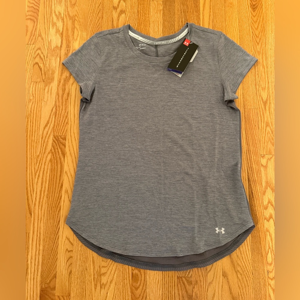 Under Armour Women's Heathered Gray Short Sleeve Tee Size M